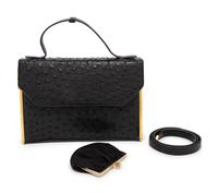 Judith Leiber Ostrich Accordion Handbag, 1980-90s