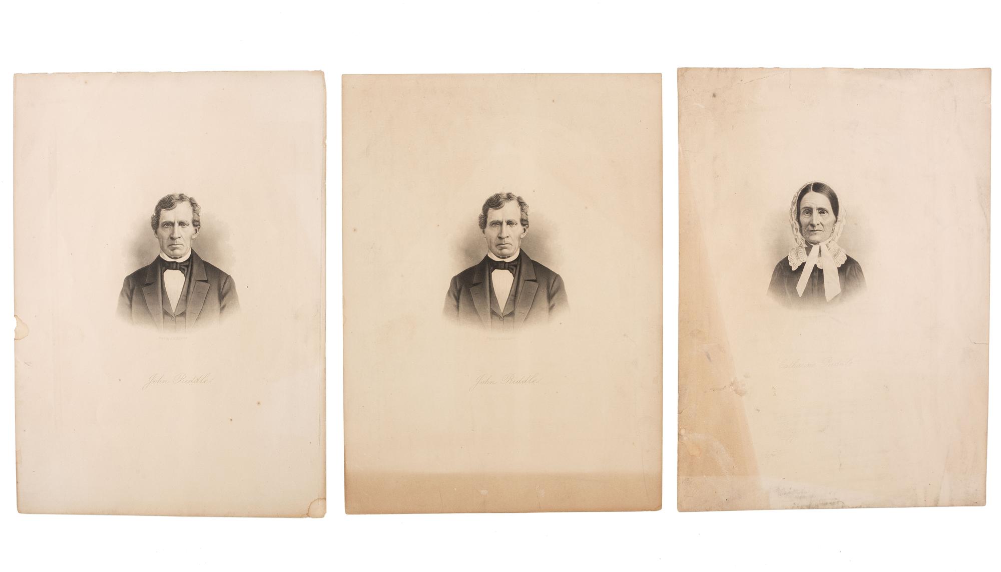 [EARLY PHOTOGRAPHY]. Family photographs, a group of images, prints, and rare ninth plate "Family Case" containing portraits of family members.