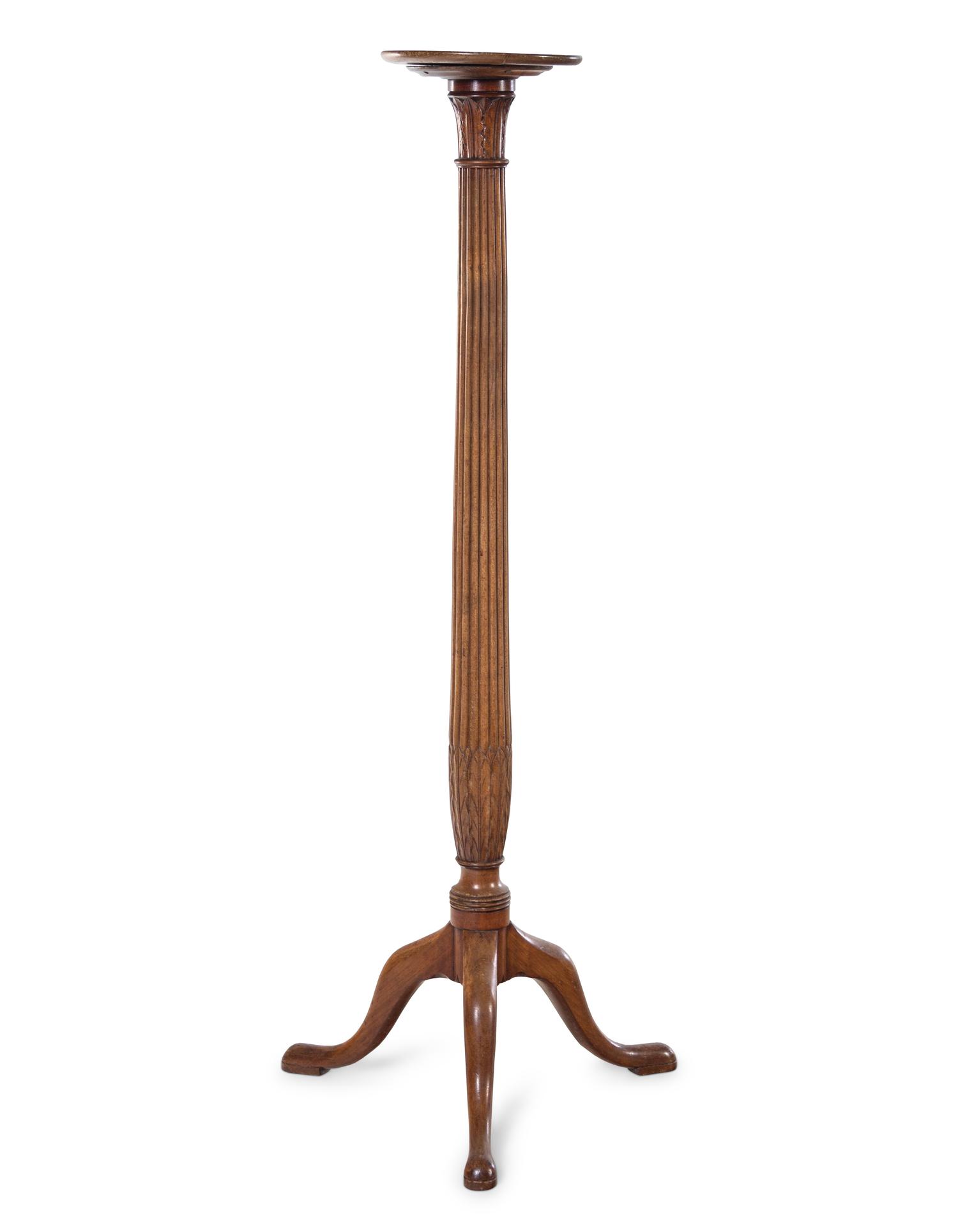 A George III Style Carved Mahogany Jardinière Stand