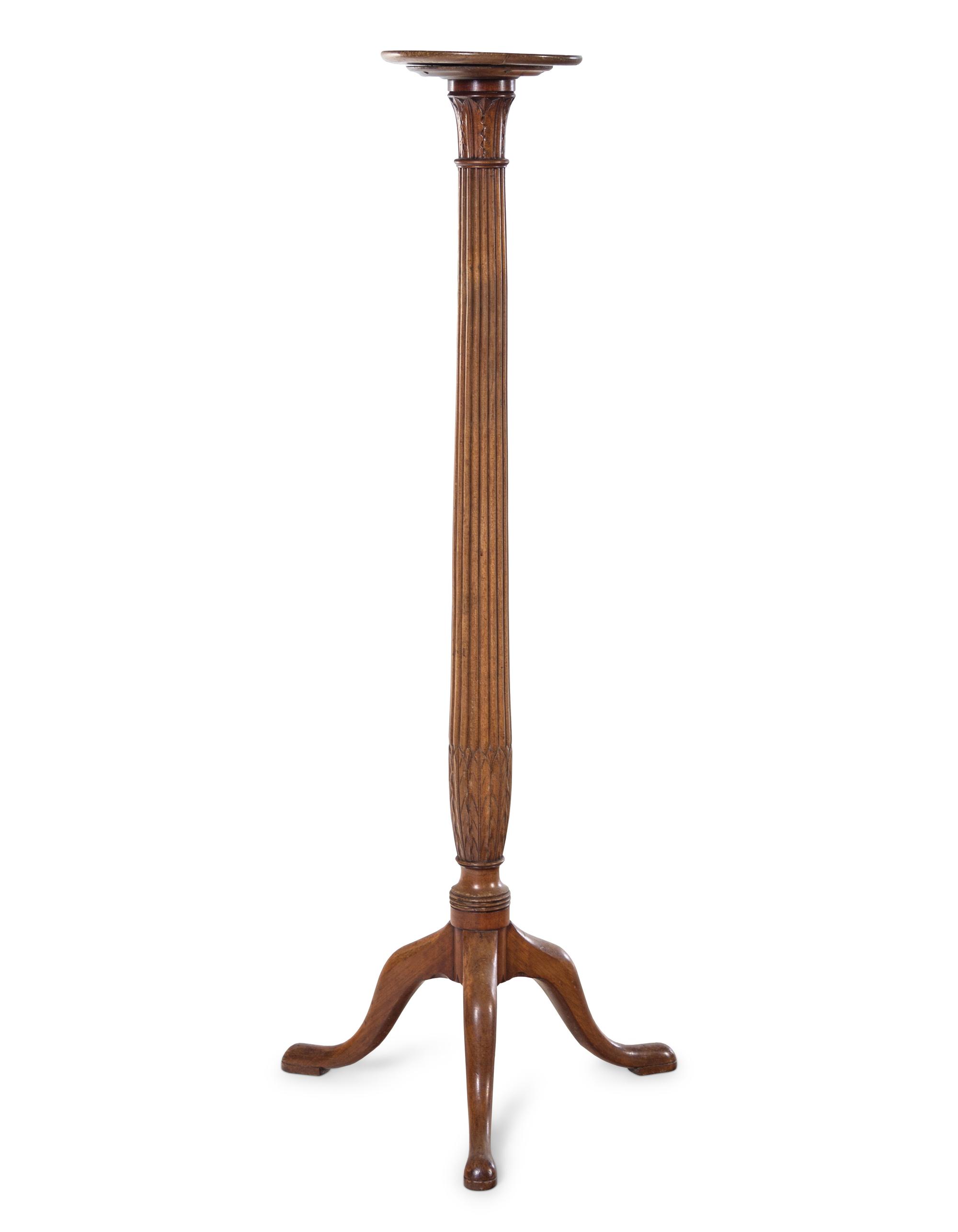 A George III Style Carved Mahogany Jardinière Stand