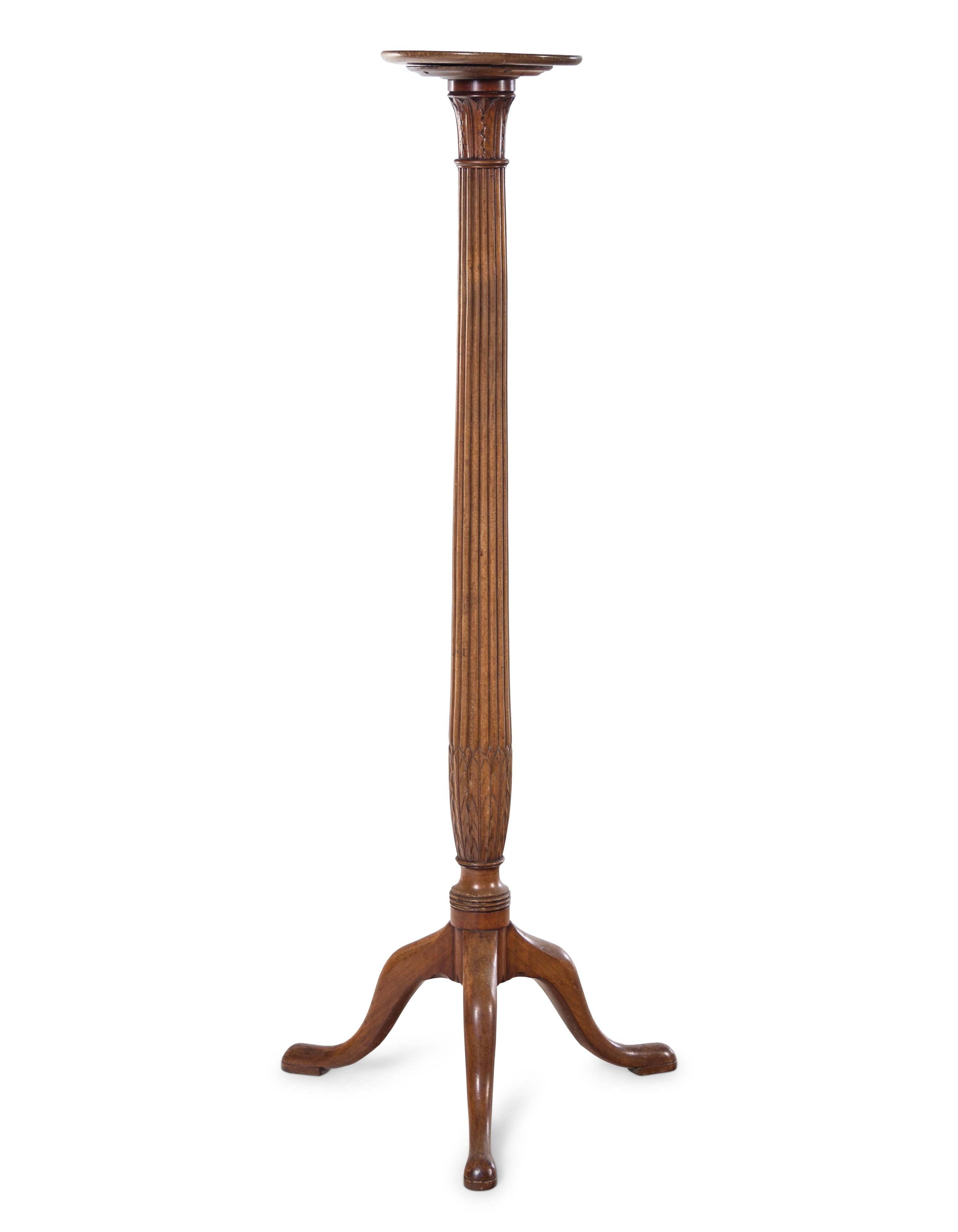 A George III Style Carved Mahogany Jardinière Stand