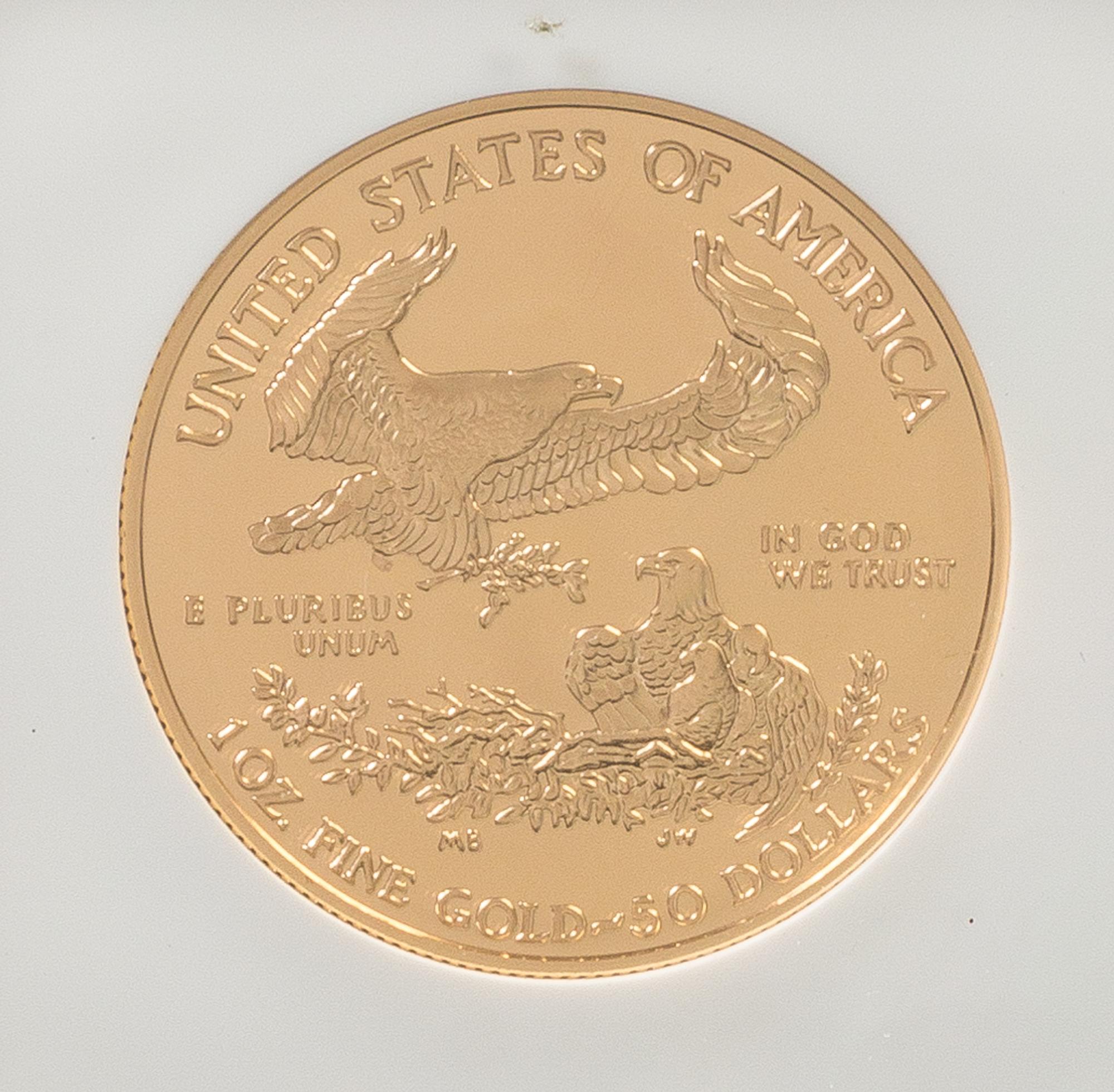 A United States 2001-W Eagle $50 Gold Proof