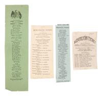 [1880 ELECTION]. A group of ballots and political ephemera, comprising: