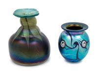 Two Vases comprising works by Robert Eickholt and an Unknown Artist