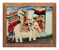 Three Javanese Reverse Glass Paintings
