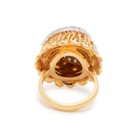 BICOLOR GOLD AND DIAMOND RING