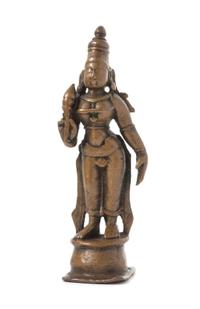 An Indian Copper Figure of Lakshmi — 18TH/19TH CENTURY
