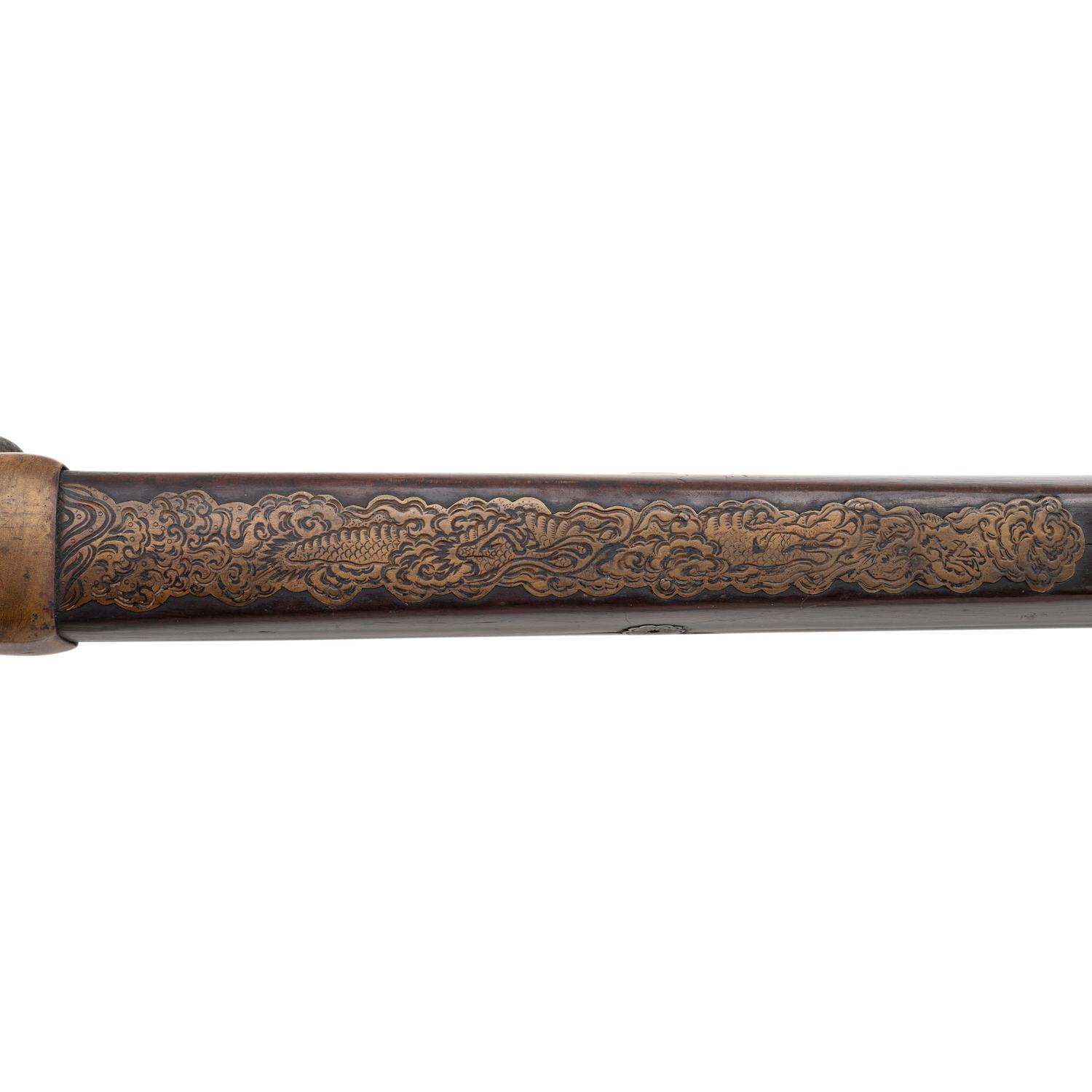 Edo-Period Japanese Tanegashima with Tokugawa Mon