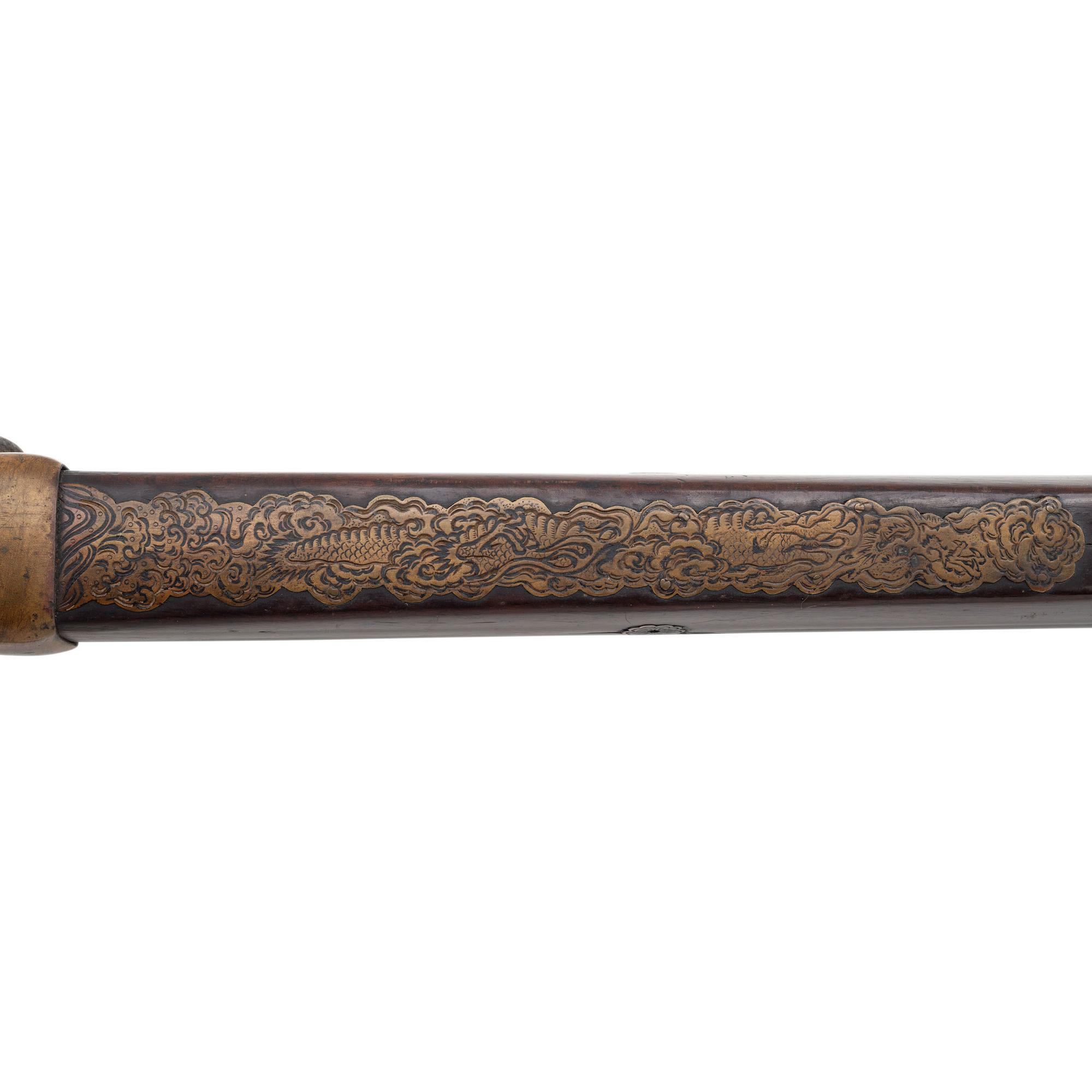 Edo-Period Japanese Tanegashima with Tokugawa Mon