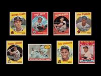 A Collection of 1959 Topps Baseball Cards Including Multiple Hall of Famers (86)