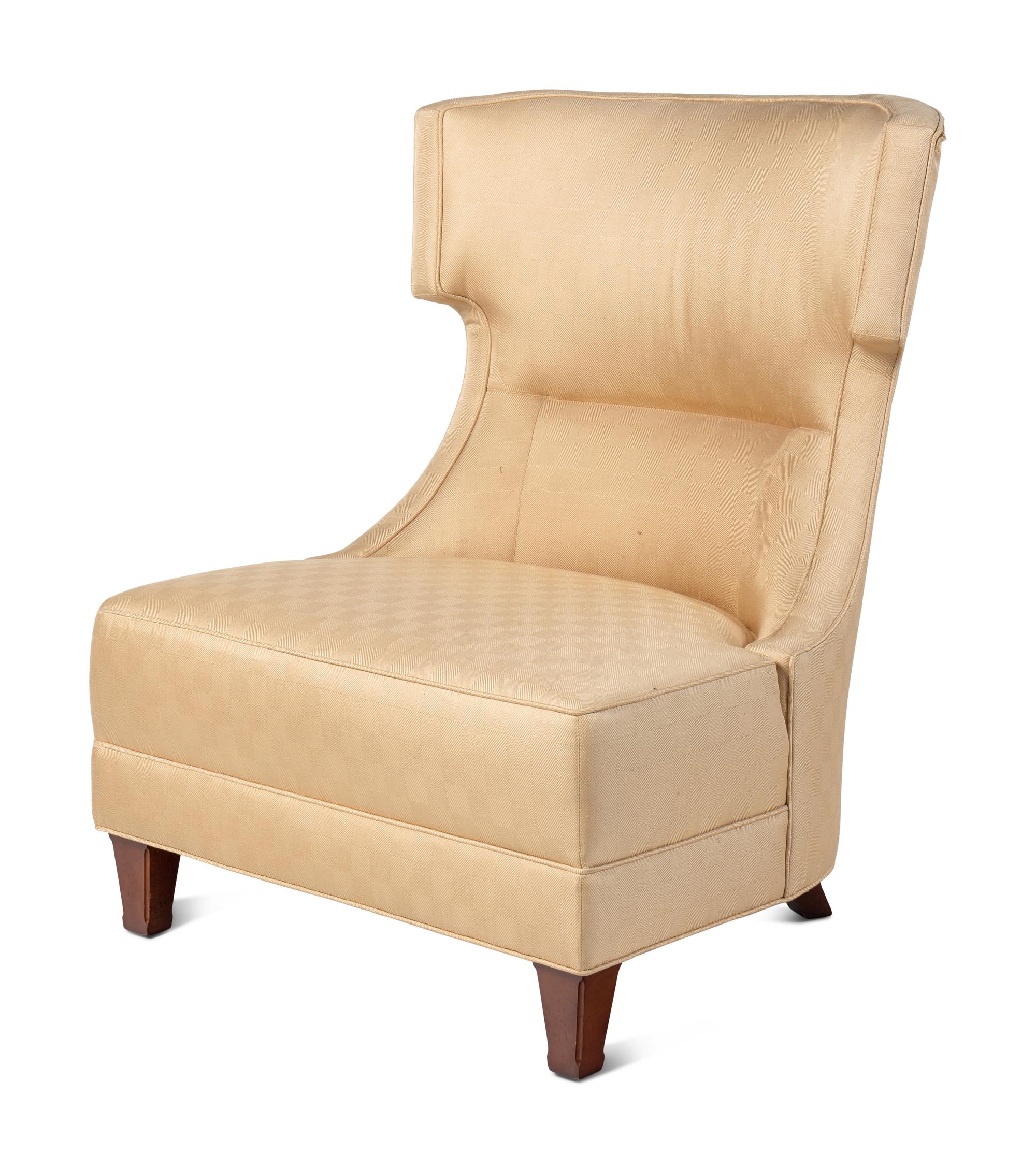 A Pair of Contemporary Slipper Chairs