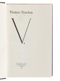 PYNCHON, Thomas (b. 1937). V. London: Jonathan Cape, 1963.