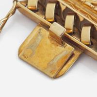 An 18K Yellow Gold and Emerald Bracelet