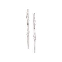 STEVEN WEBSTER, WHITE GOLD AND DIAMOND EARRINGS