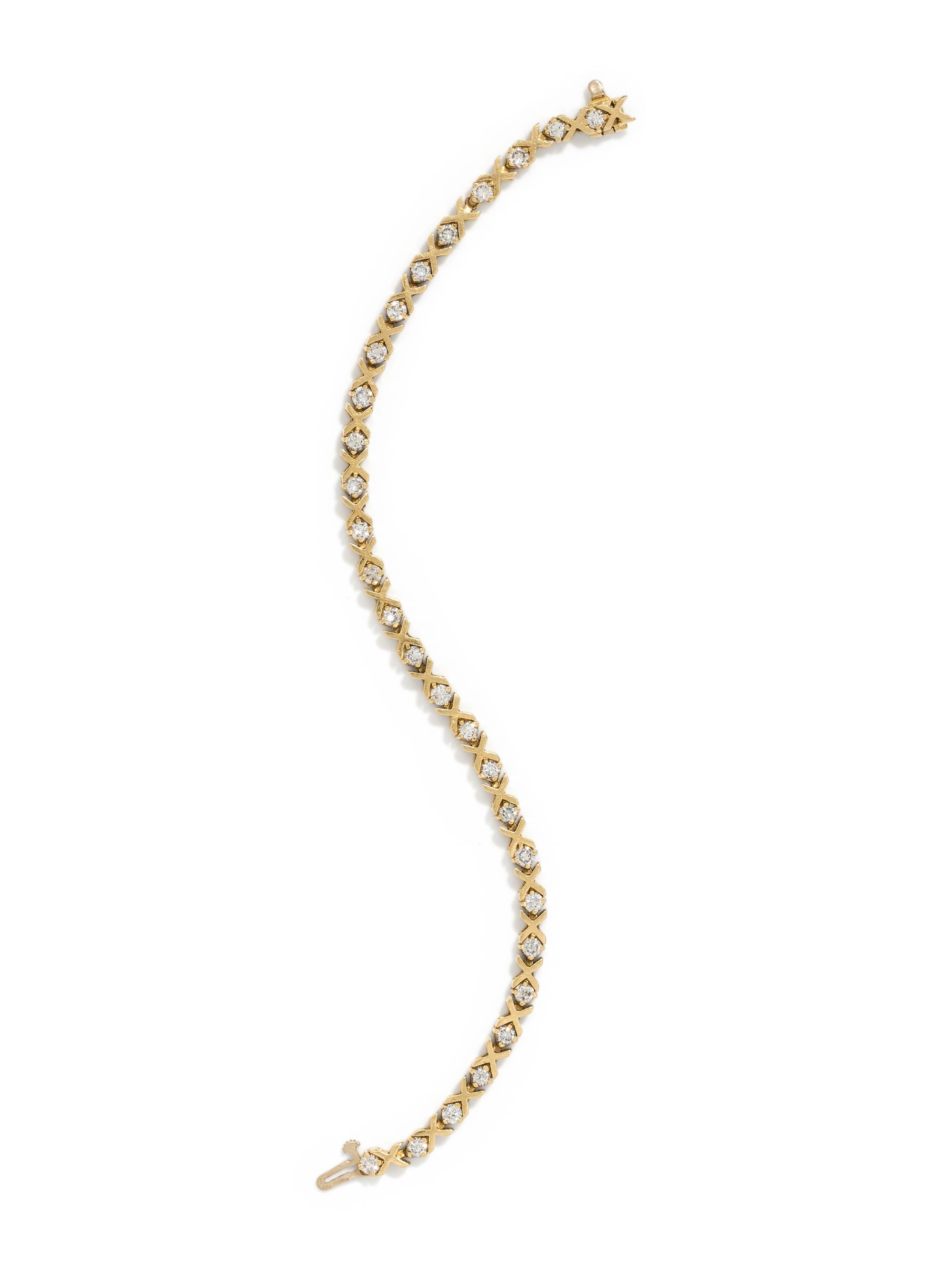 YELLOW GOLD AND DIAMOND BRACELET