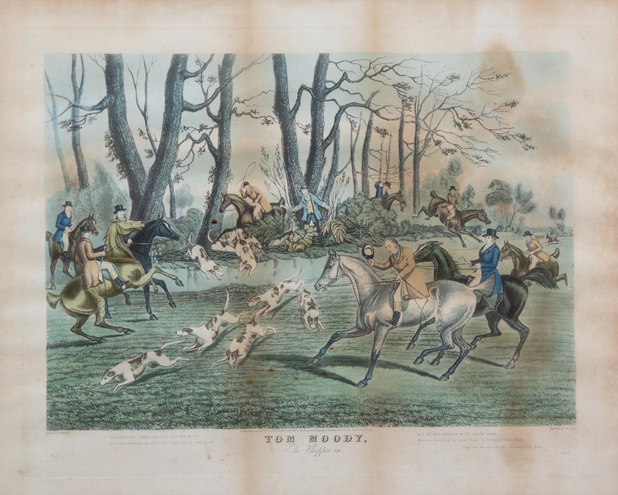 James POLLARD, after - George HUNT, engraver Image 15 3/4 x 22 inches. — Tom Moody, Plates I-IV