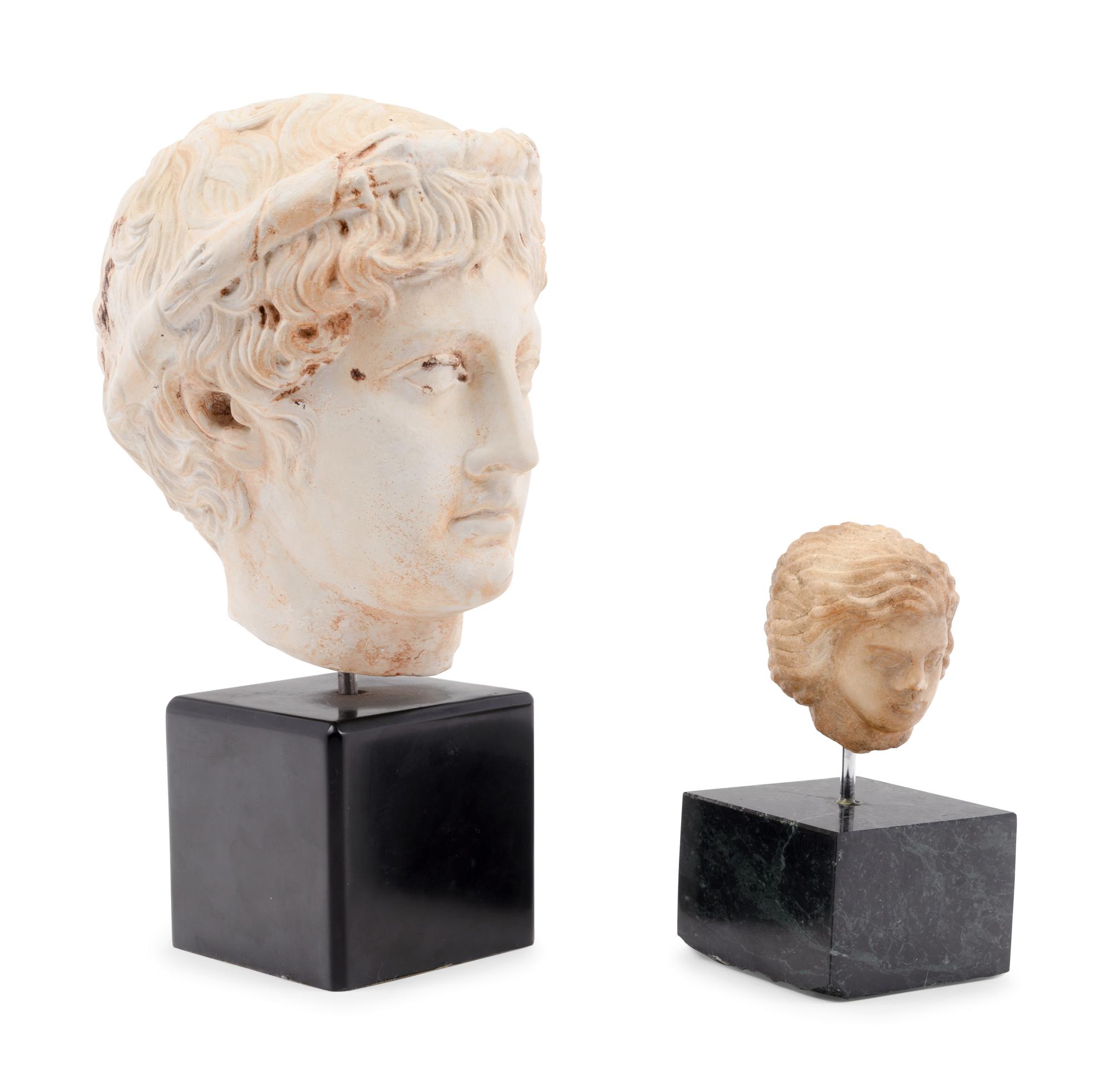 A Roman Style Plaster Head of a Youth
