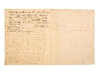 [ENSLAVEMENT & ABOLITION]. Manuscript will of Margaret Davidson bequeathing 4 identified enslaved peoples to her children. N.p., possibly Alabama or Tennessee, 25 December 1839.