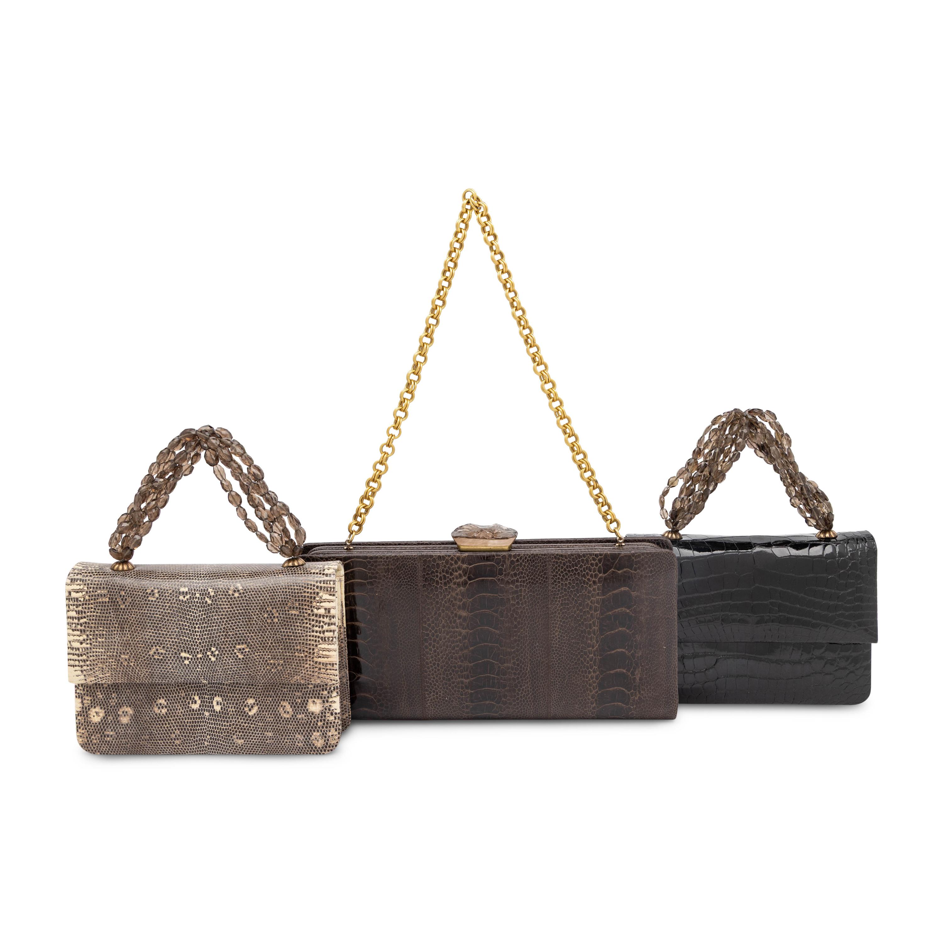 Darby Scott, Three Exotic Skin Handbags