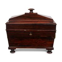 An English Rosewood Tea Poy