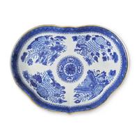 Two Chinese Export Porcelain Blue Fitzhugh Bowls