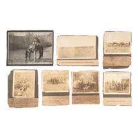 [NATIVE AMERICANS] -- [WESTERN AMERICANA]. A group of 11 photographs with Native American, farming, and ranching subject matter. Early 20th century.