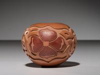 Carved Polychrome Pottery Jar January 1995