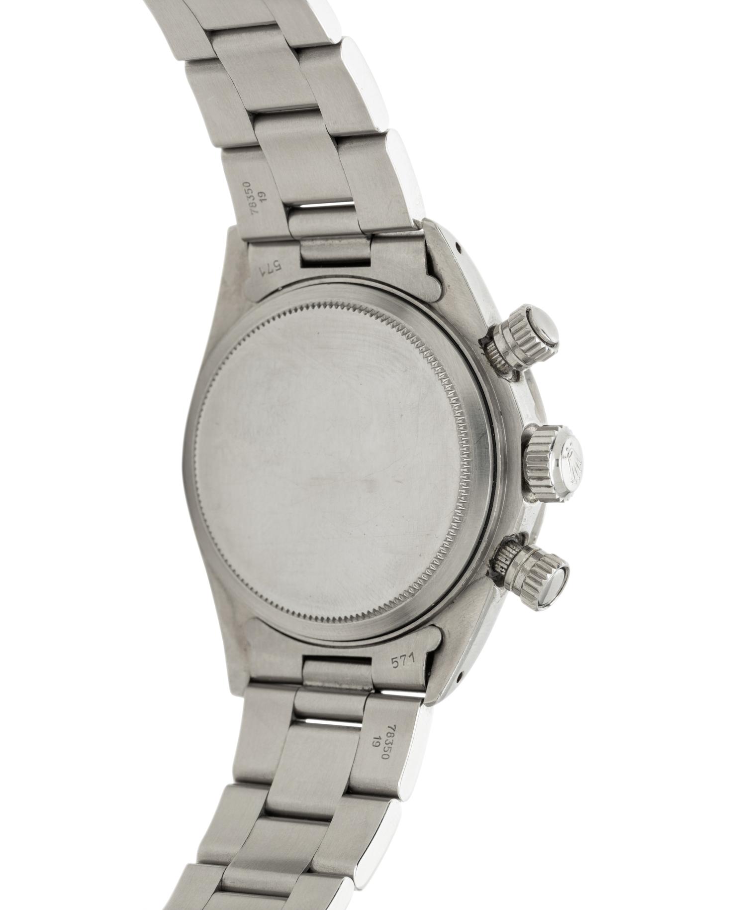 ROLEX, REF. 6265 STAINLESS STEEL SIGMA DIAL 'COSMOGRAPH DAYTONA' WATCH