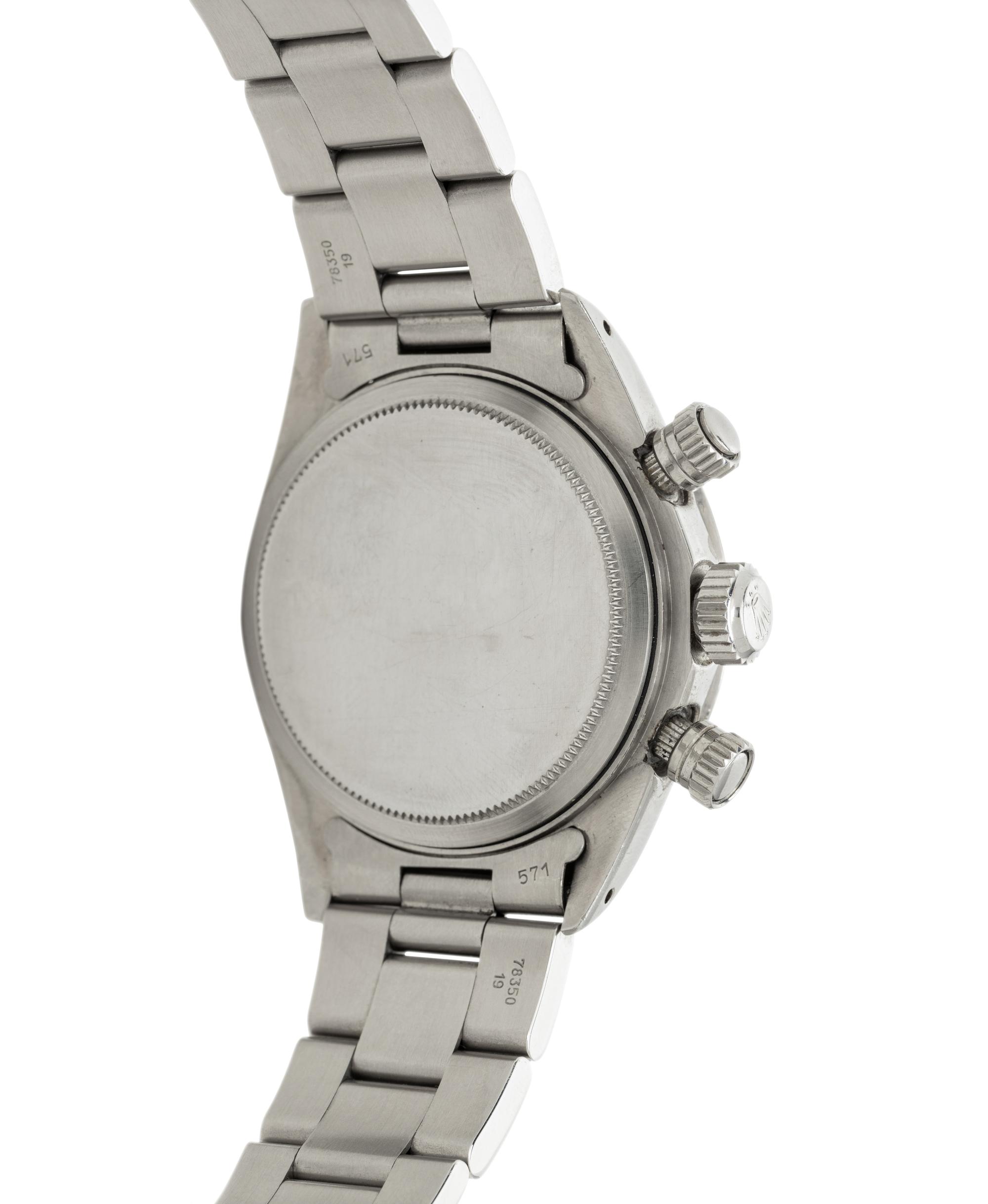 ROLEX, REF. 6265 STAINLESS STEEL SIGMA DIAL 'COSMOGRAPH DAYTONA' WATCH