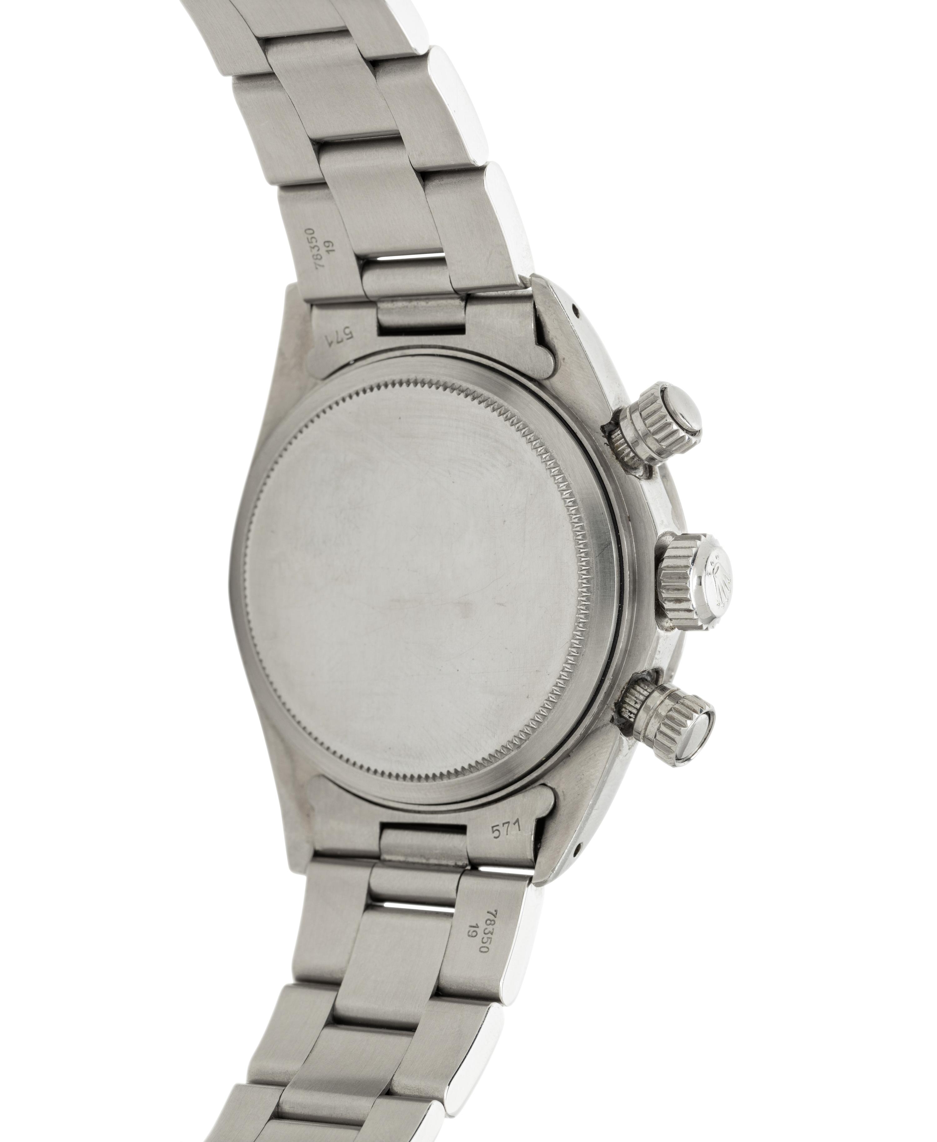ROLEX, REF. 6265 STAINLESS STEEL SIGMA DIAL 'COSMOGRAPH DAYTONA' WATCH