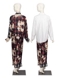 Libertine, Silk Plaid Ensemble & Painted Shirt