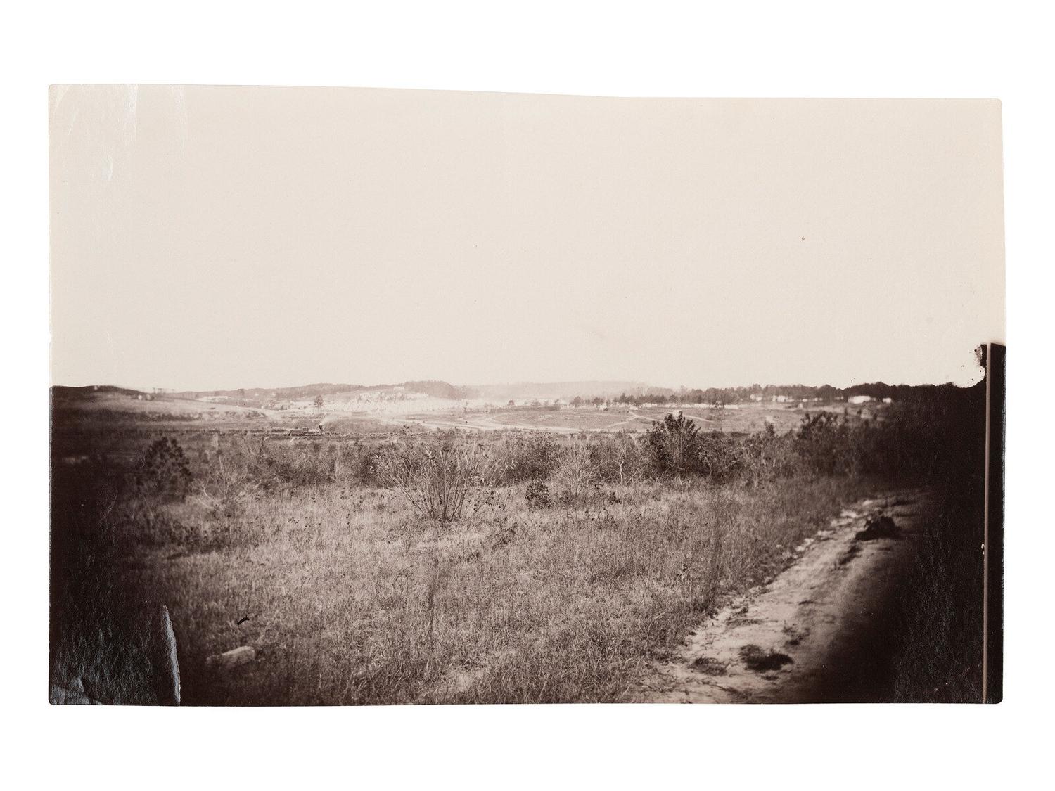 [CIVIL WAR]. Three albumen prints by an unknown photographer.