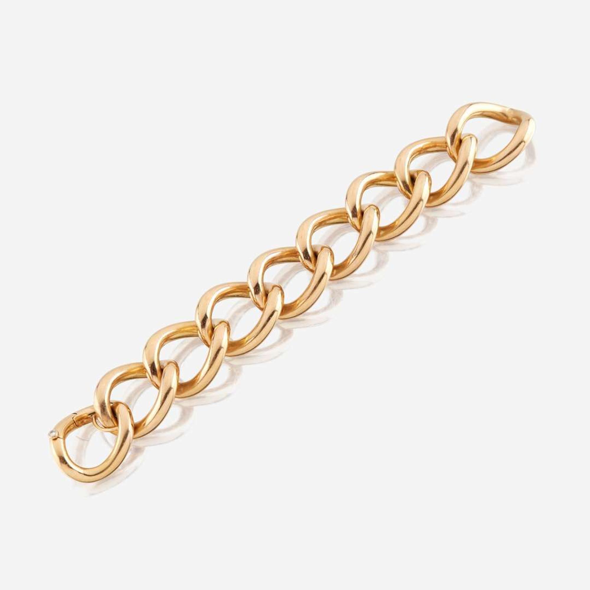 A gold and diamond bracelet, Seaman Schepps