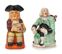 A "Nightwatchman" Toby Jug and Another Toby Jug