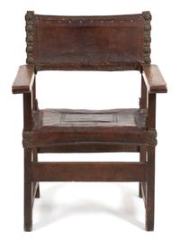 A Pair of Spanish Renaissance Walnut Fraileros (Friar's Chairs) — CIRCA 1600
