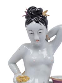 A Chinese Export Erotic Porcelain Figure
