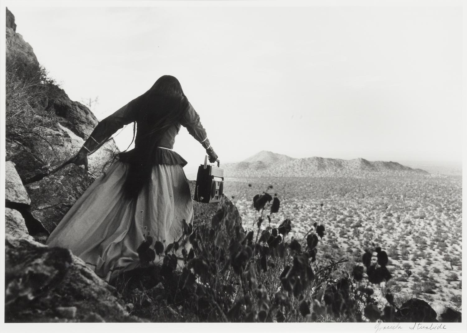 Graciela Iturbide, (Mexican, b. 1942), Mujer Angel, Desierto de Sonoma Mexico, 1979