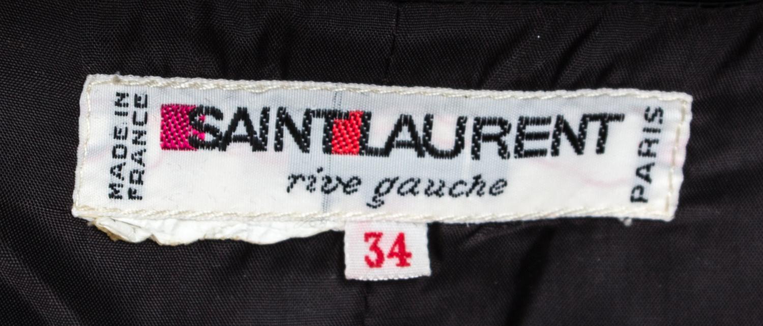 An Yves Saint Laurent Black Jacket, Size 34.