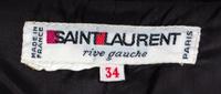 An Yves Saint Laurent Black Jacket, Size 34.