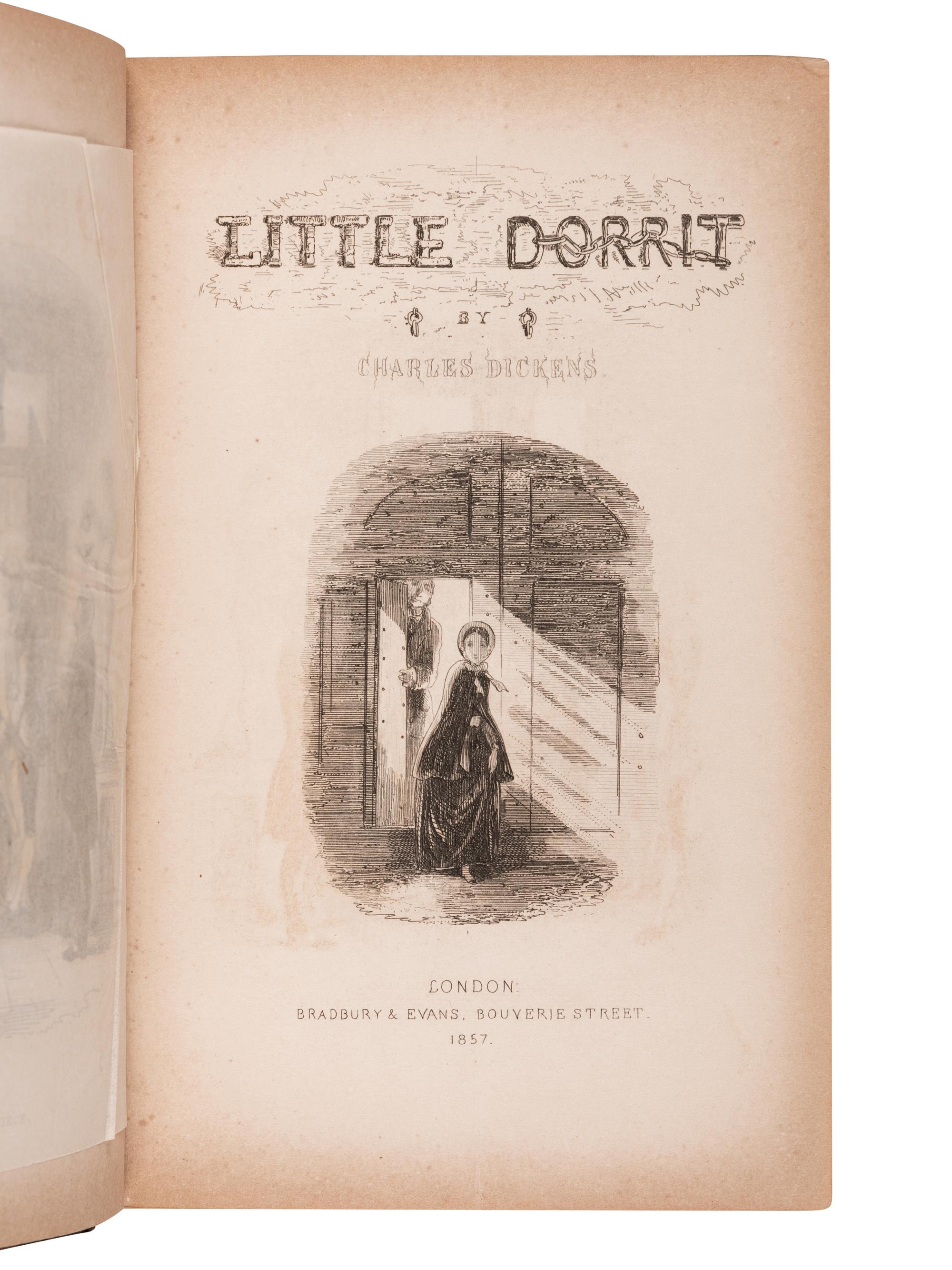 DICKENS, Charles (1812-1870). Little Dorrit . London: Bradbury & Evans, 1857.