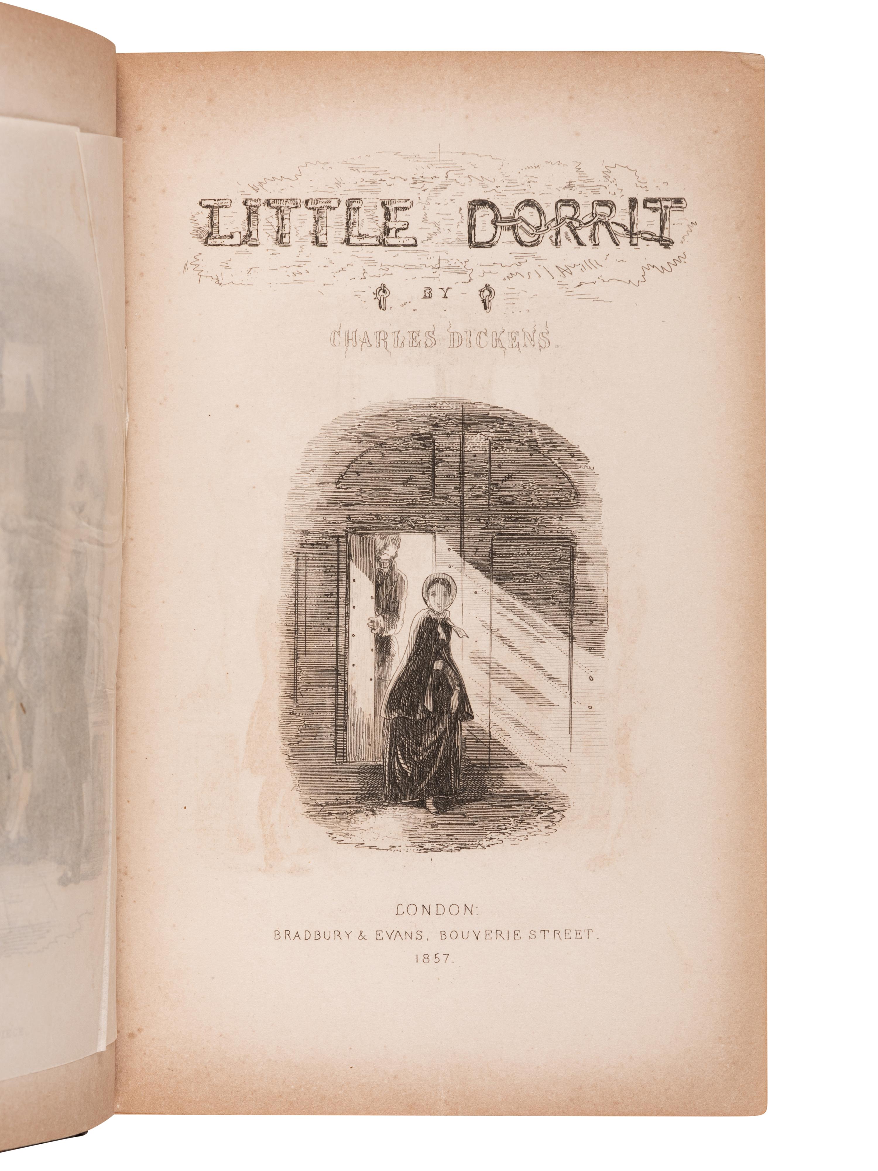DICKENS, Charles (1812-1870). Little Dorrit . London: Bradbury & Evans, 1857.