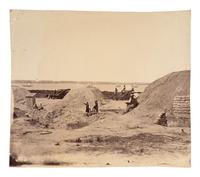 [CIVIL WAR]. [GIBSON, James F. (1828-1905), photographer, attrib.]. Confederate Fortifications at Yorktown, Virginia . [Washington, DC: Brady & Co., 1862].