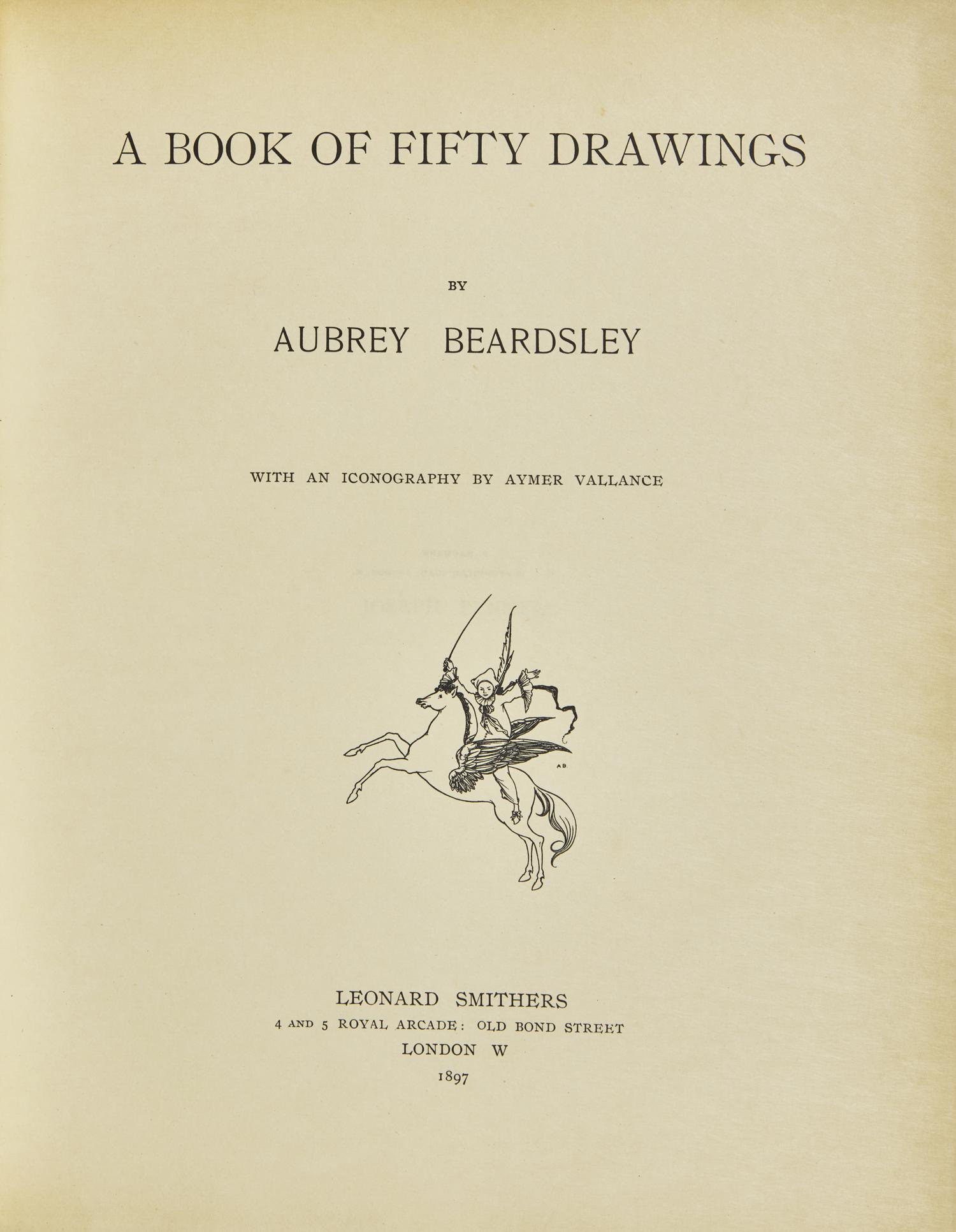 [Children's & Illustrated] Beardsley, Aubrey. A Book of Fifty Drawings