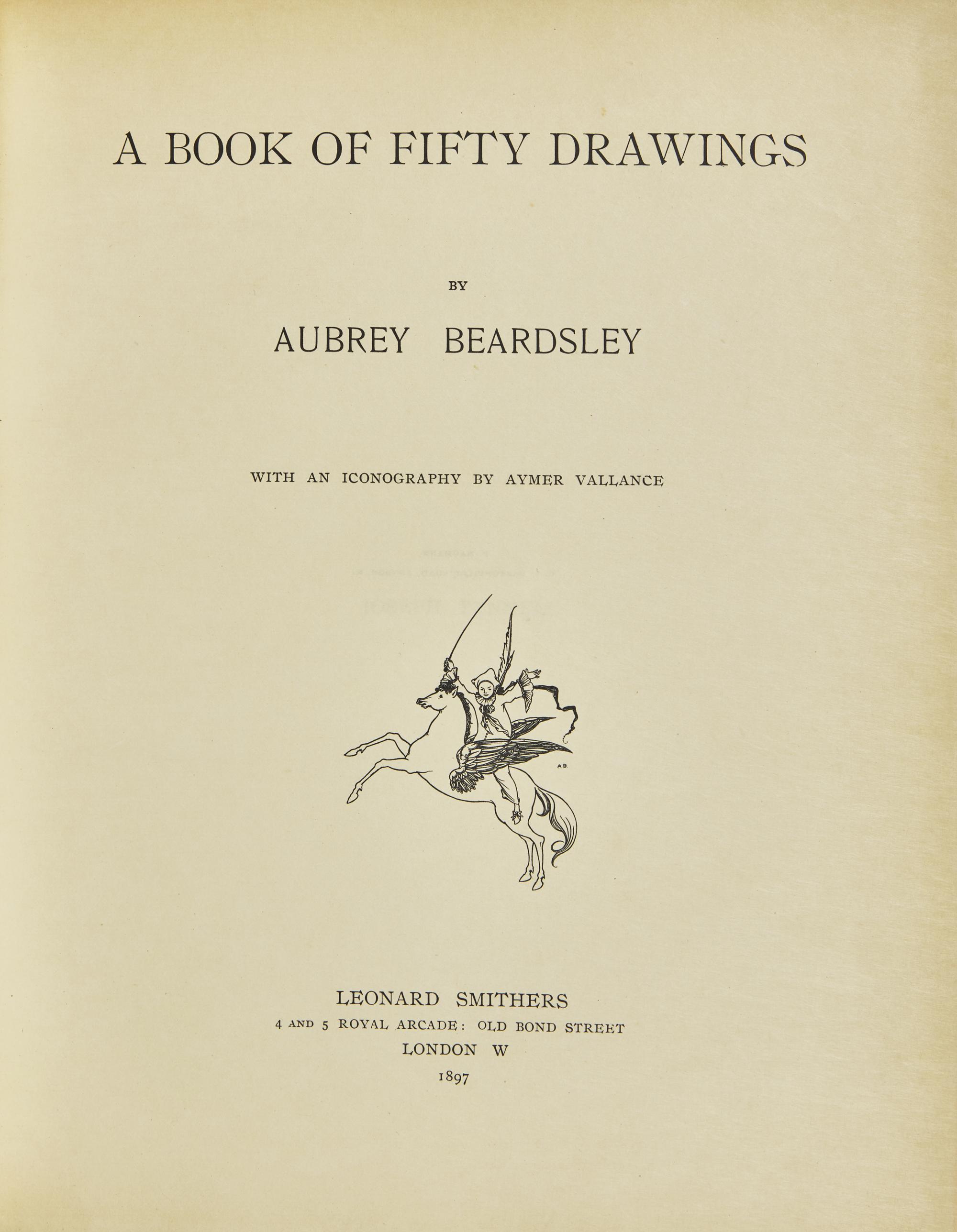 [Children's & Illustrated] Beardsley, Aubrey. A Book of Fifty Drawings