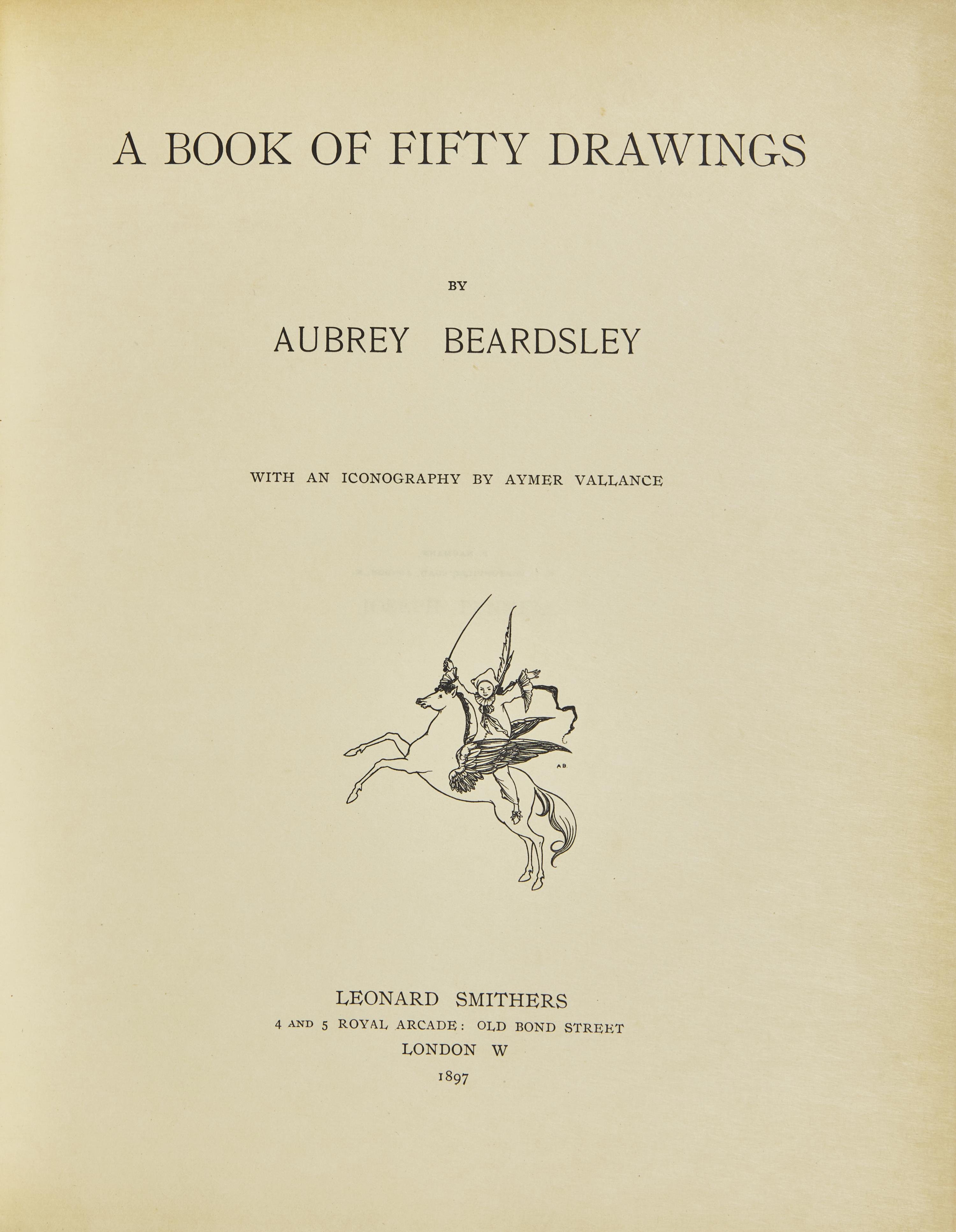 [Children's & Illustrated] Beardsley, Aubrey. A Book of Fifty Drawings