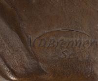 Victor David Brenner (Lithuanian/American, 1871-1924) Oversized plaque of Abraham Lincoln , 1907 bronze