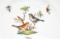 A Set of Eight Herend Rothschild Bird Crescent-Form Side Plates