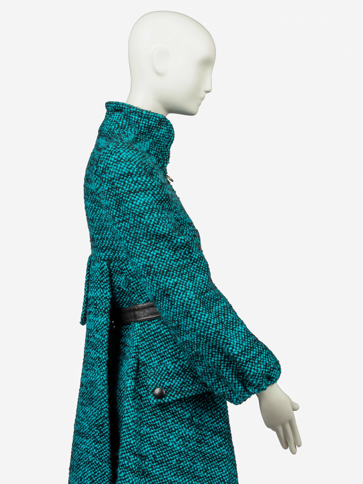 Two Haute Couture Items: Coat Attributed to Pierre Cardin, Jacques Griffe Cape, 1940-70s