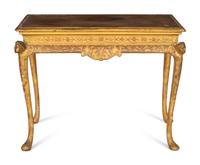 A George I Style Gilt Gesso Side Table