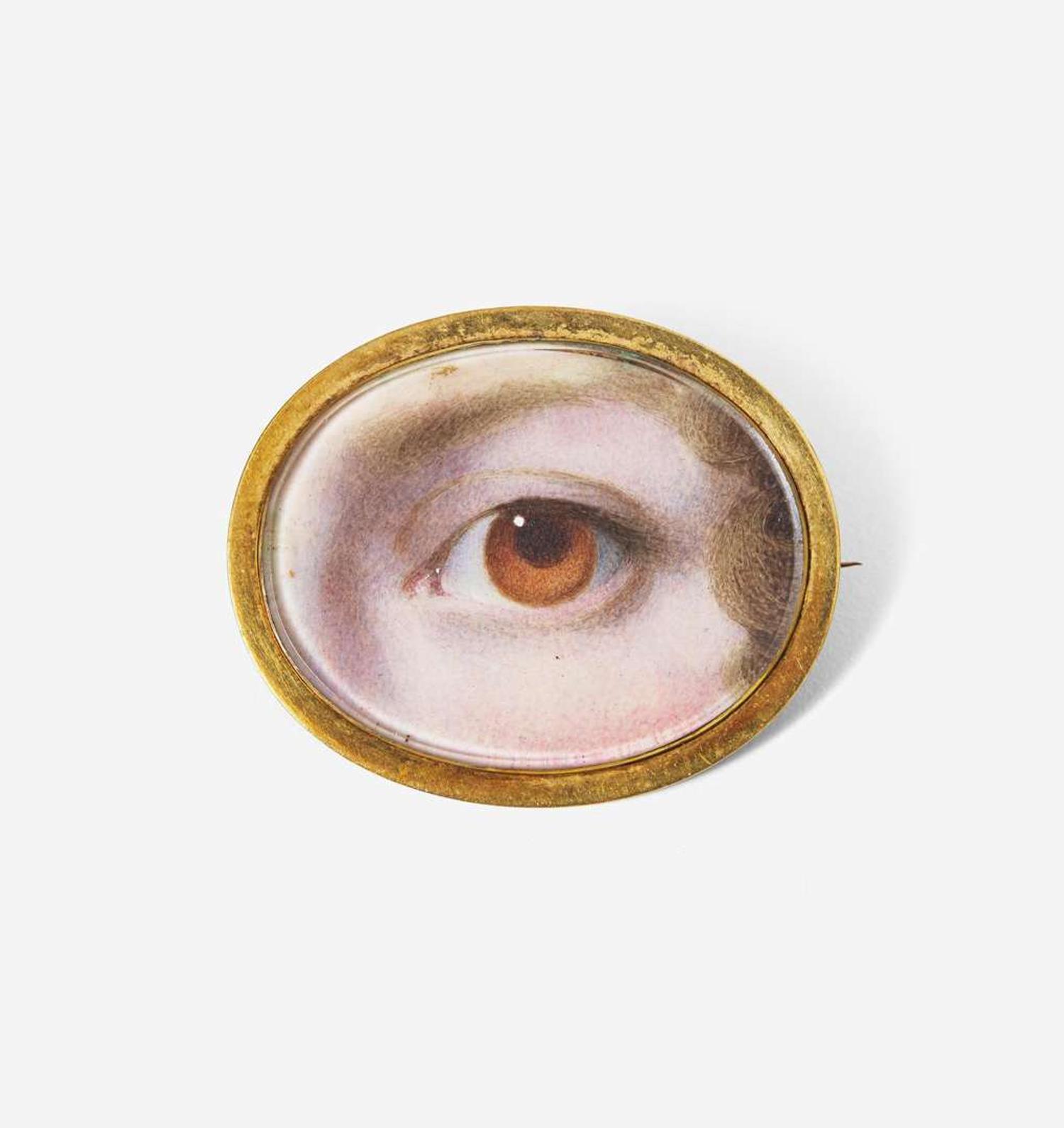 A Georgian "Lover's Eye" brooch early 19th century